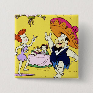 Fred FlintstoneWilma gräl och Betty Fiesta Knapp
