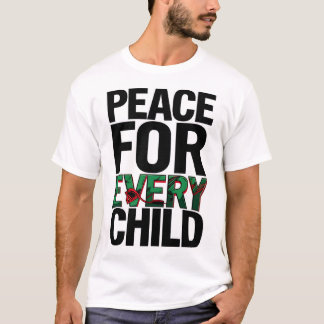 Fred för alla barn - design för djärv medvetenhet t shirt