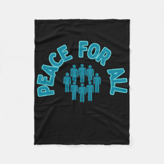 Fred för alla - fredens fäste - en värld fleecefilt