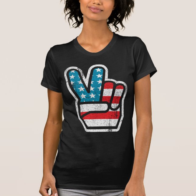 Fred för Amerika Shirt T-shirt (Framsida)