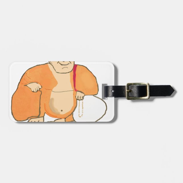 Fred för Buddha lyckaglädje Bagagebricka (Horisontell Framsida)