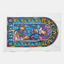 Fred för ` för Teahandduk på jord' befläckte Kökshandduk