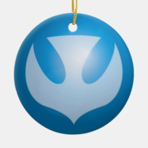 Fred för jul julgransprydnad keramik