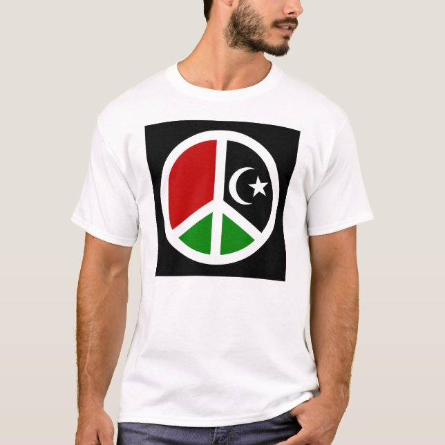 Fred för Libyen T Shirt (Framsida)