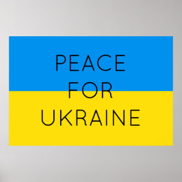Fred för Ukraina - endast minimalt minimum av ukra Poster