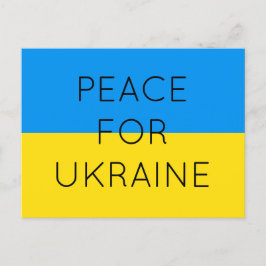 Fred för Ukraina - endast minimalt minimum av ukra Vykort