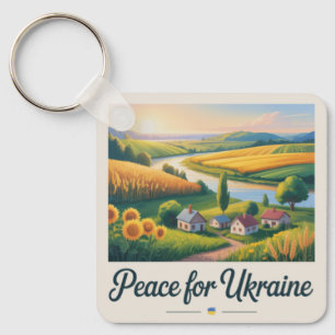 Fred för Ukraina. nyckelring