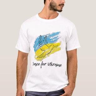 Fred För Ukraina Solidaritet Fred Hjärta Ukrainsk T Shirt