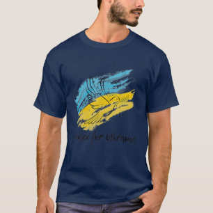 Fred för Ukraina Solidaritet Fredshjärta Ukraina T Shirt