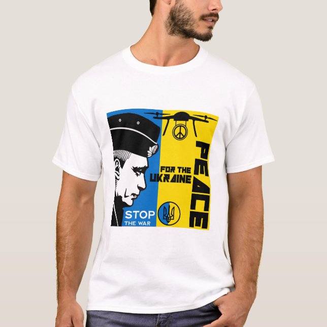 Fred för Ukraina T Shirt (Framsida)