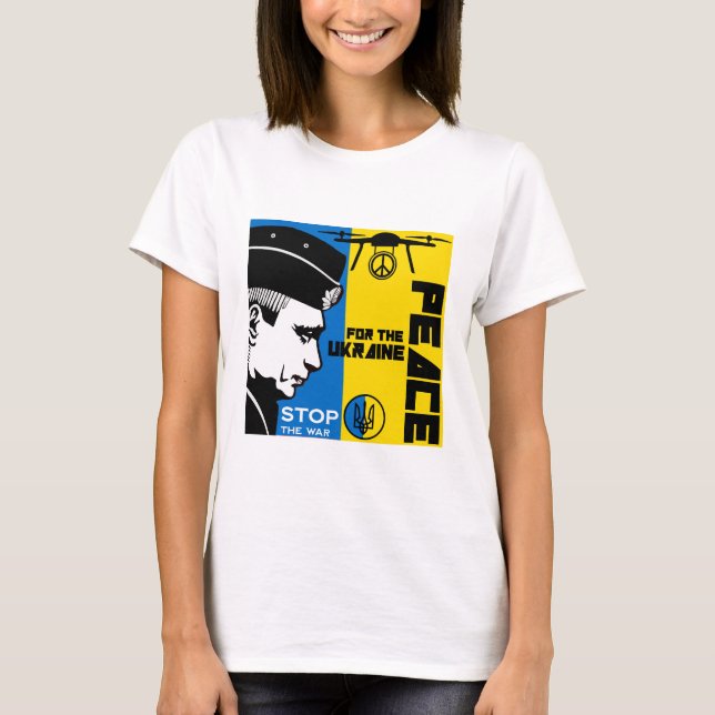 Fred för Ukraina T Shirt (Framsida)