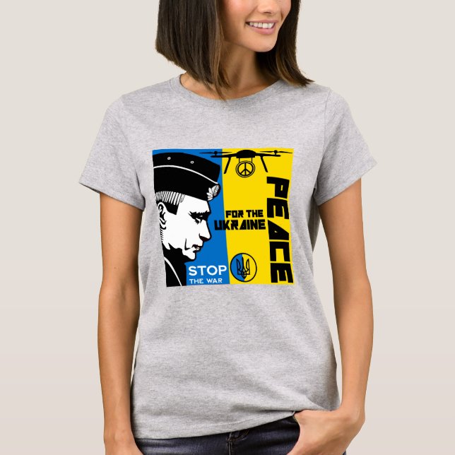 Fred för Ukraina T Shirt (Framsida)