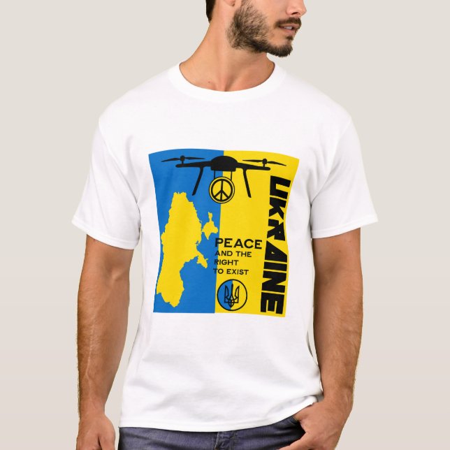 Fred för Ukraina T Shirt (Framsida)