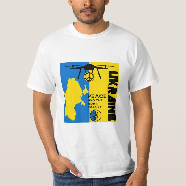 Fred för Ukraina T Shirt (Framsida)