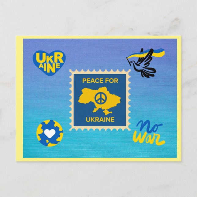Fred för Ukraina-vykort Vykort (Framsida)