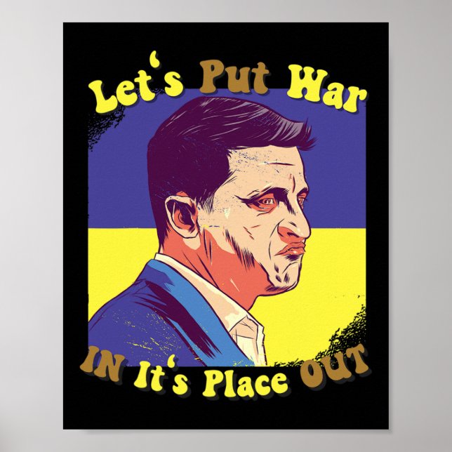 Fred för ukrainare Låt oss sätta krig på plats Ut Poster (Framsidan)