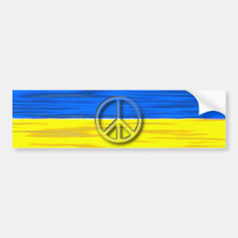 Fred för Ukrainas Logotyp Flagga Bildekal