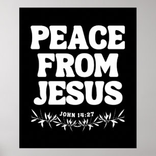 Fred från Jesus - John 14:27 Poster