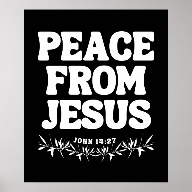 Fred från Jesus - John 14:27 Poster (Framsidan)