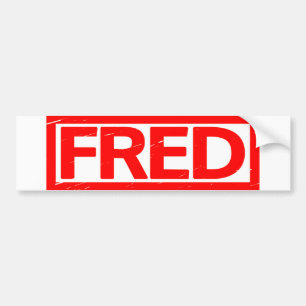 Fred frimärke bildekal
