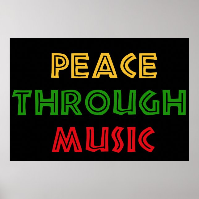 Fred genom musik poster (Framsidan)