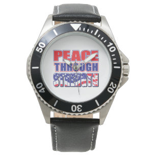 Fred genom styrka armbandsur