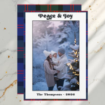 Fred & Glädje Rutig Randig Julfamiljefoto