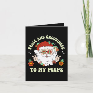 Fred Grooviness Mina Människor Hippie Tomte Jul Kort