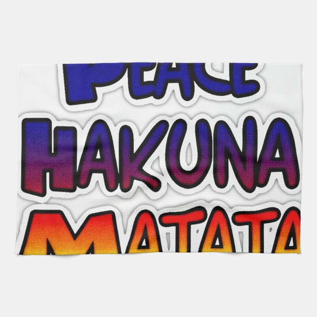 Fred Hakuna Matata Gradientkonst Kökshandduk (Horisontell)