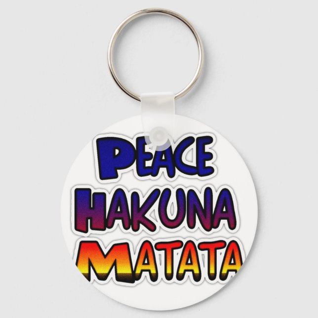 Fred Hakuna Matata Gradientkonst Nyckelring (Framsida)