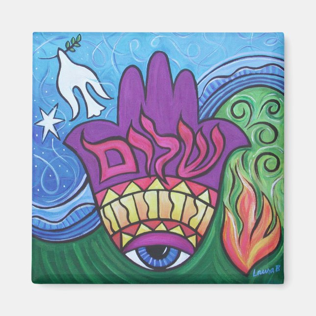 Fred Hamsa Magnet (Framsidan)