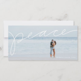 Fred handlettered horisontell julkort foto