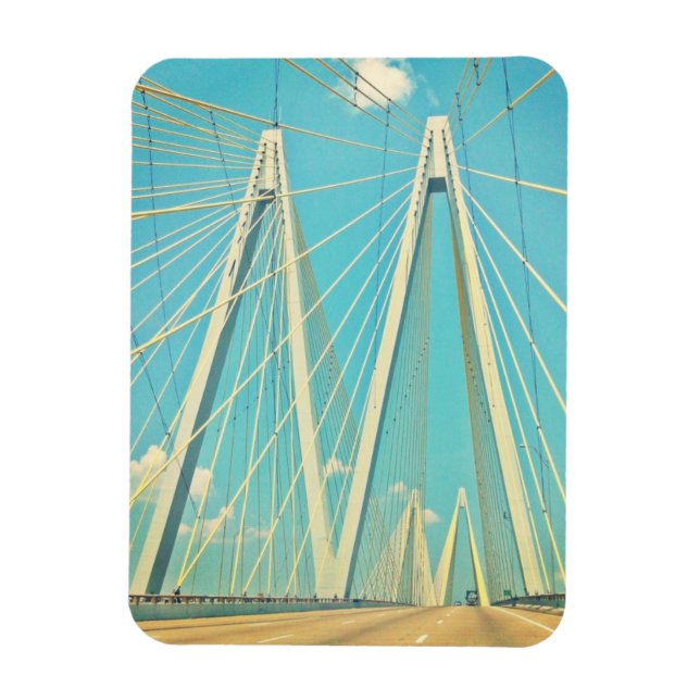 Fred Hartman Bridge Magnet (Vertikal)