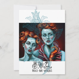 Fred Häxor Kärlek Inbjudningar