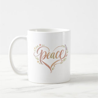 Fred Hjarta Boho Typografi Kaffemugg