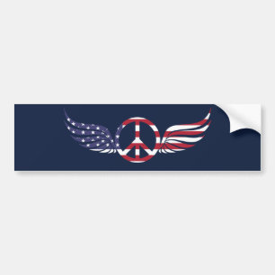 Fred i Amerika Bumper Sticker Bildekal