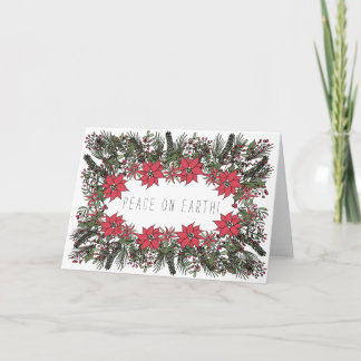 Fred i Anpassadet Julkort för jordens krans Helgkort