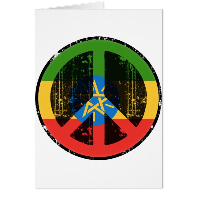 Fred i Etiopien Hälsningskort (Framsidan)