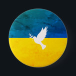 Fred i flagga i Ukraina Knapp<br><div class="desc">Knappen för fred i flagga i Ukraina</div>