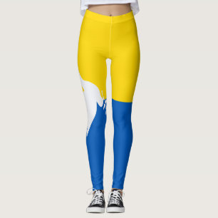 Fred i flagga i Ukraina Leggings