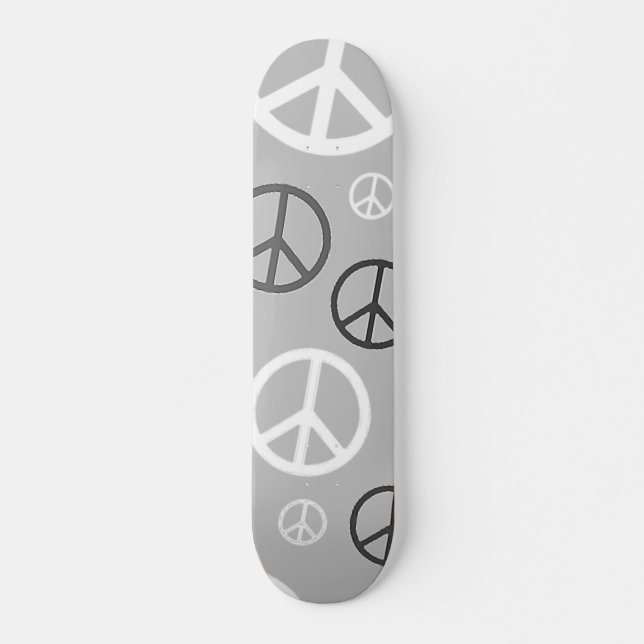 Fred i grått mini skateboard bräda 18,5 cm (Framsida)