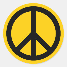 Fred i guld och Svarta havet Runt Klistermärke