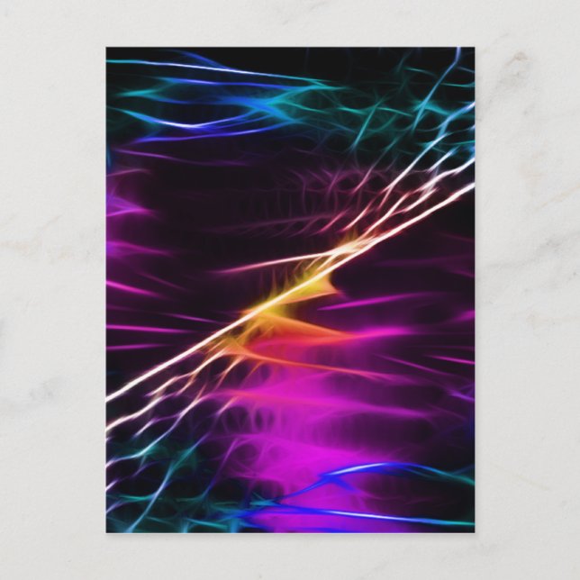 Fred i Hippie rosa och lila kärlek Vykort (Framsida)