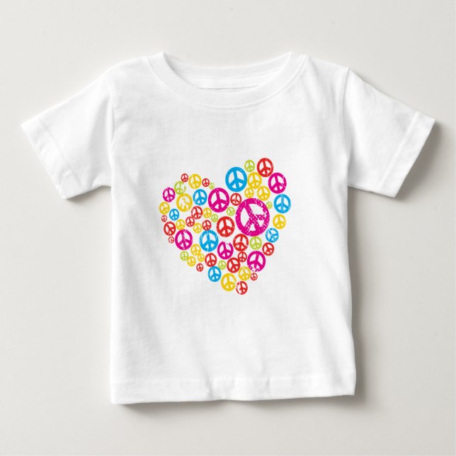 Fred i hjärtat tee shirt (Framsida)