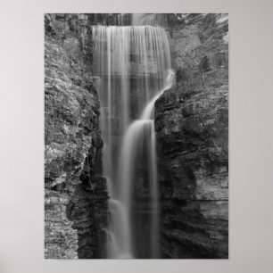 Fred i indiska Cliff Grayscale Poster