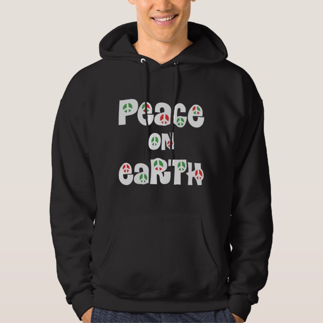 Fred i Jul på jorden Hoodie (Framsida)