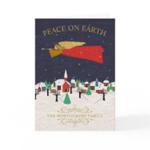 Fred i Julbyn på jorden Inside Photo