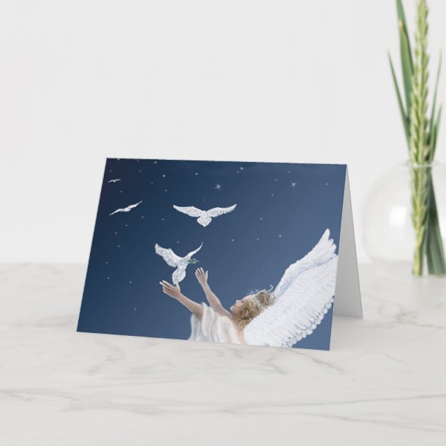 Fred i Julkortet på jorden Helgkort (Framsida)