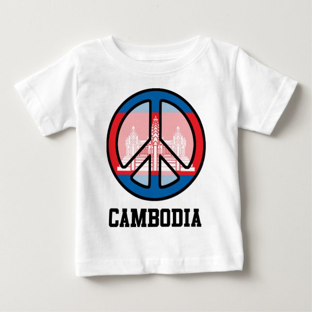 Fred i Kambodja Tee Shirt (Framsida)