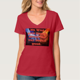 Fred i krig Kvinnor T-shirt
